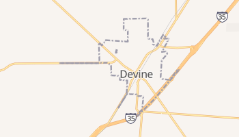 Devine, Texas map