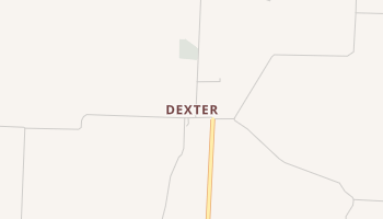 Dexter, Texas map