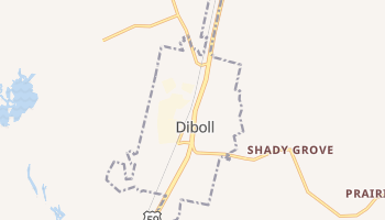 Diboll, Texas map