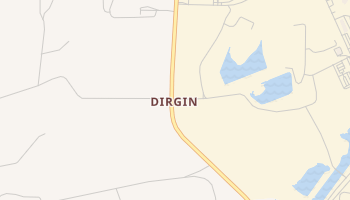 Dirgin, Texas map