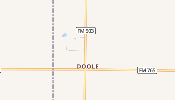 Doole, Texas map