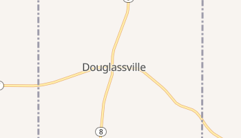 Douglassville, Texas map