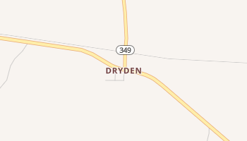 Dryden, Texas map