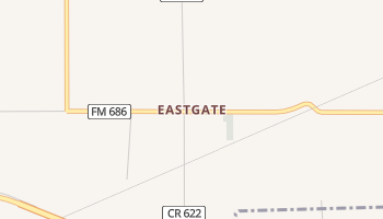 Eastgate, Texas map