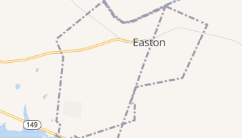 Easton, Texas map