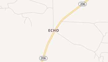 Echo, Texas map