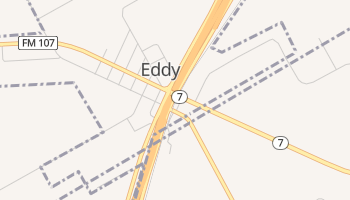 Eddy, Texas map