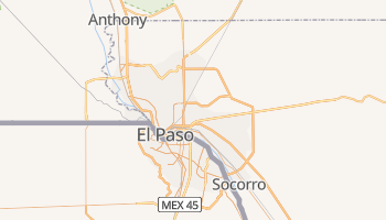 El Paso, Texas map