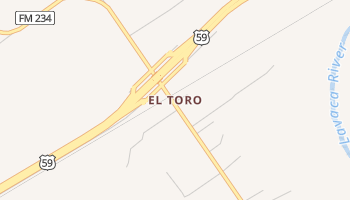 El Toro, Texas map