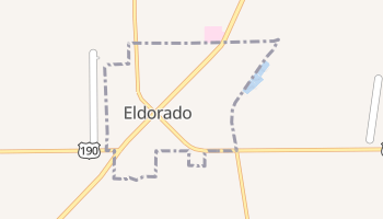 Eldorado, Texas map