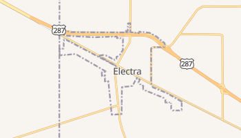 Electra, Texas map