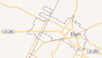 Elgin, Texas map