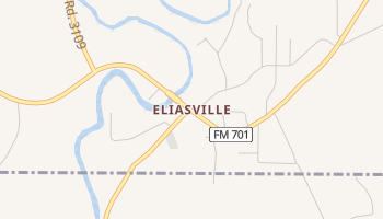 Eliasville, Texas map