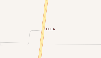 Ella, Texas map