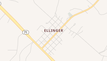 Ellinger, Texas map