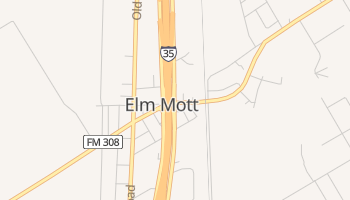 Elm Mott, Texas map