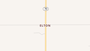 Elton, Texas map