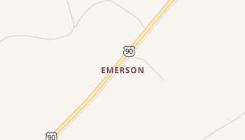 Emerson, Texas map