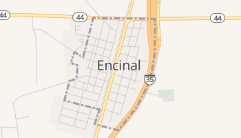 Encinal, Texas map