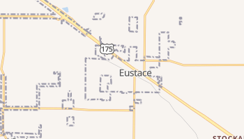 Eustace, Texas map