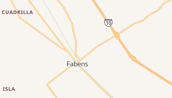 Fabens, Texas map
