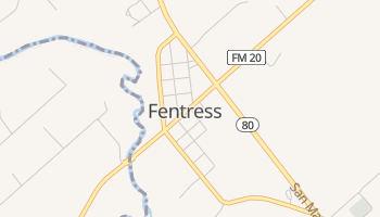 Fentress, Texas map