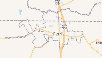Ferris, Texas map