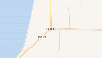 Flats, Texas map