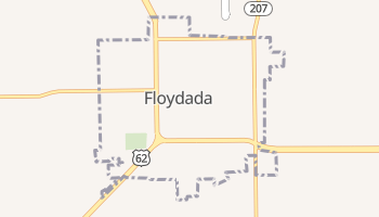 Floydada, Texas map