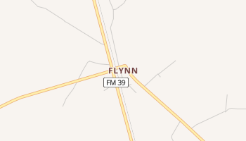 Flynn, Texas map