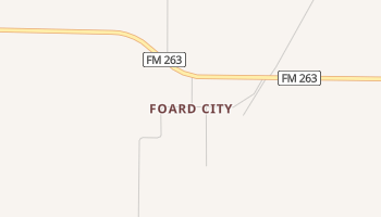 Foard City, Texas map