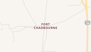 Fort Chadbourne, Texas map