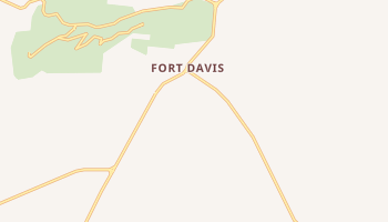 Fort Davis, Texas map