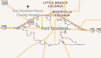 Fort Stockton, Texas map