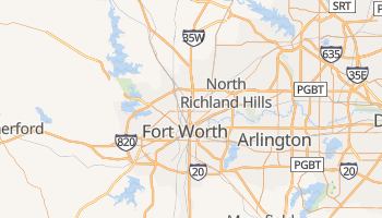 Fort Worth, Texas map