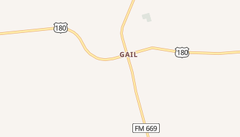 Gail, Texas map
