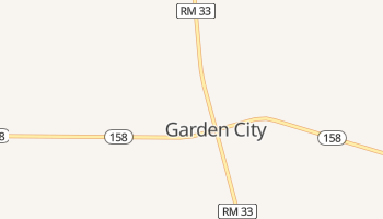 Garden City, Texas map