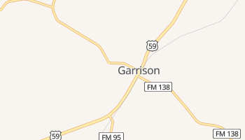 Garrison, Texas map