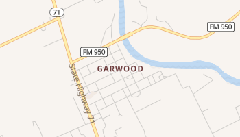 Garwood, Texas map