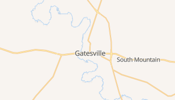 Gatesville, Texas map