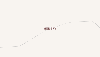 Gentry, Texas map