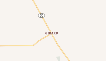 Girard, Texas map