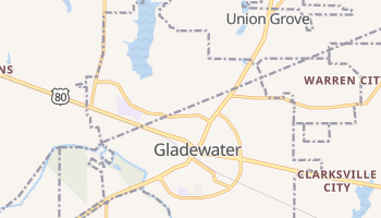 Gladewater, Texas map