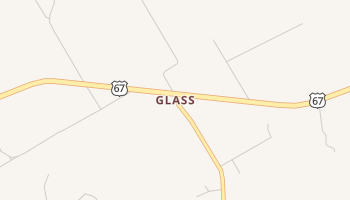 Glass, Texas map