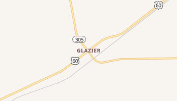 Glazier, Texas map