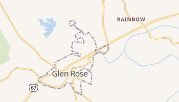 Glen Rose, Texas map