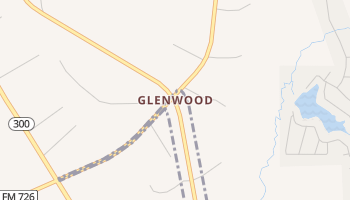 Glenwood, Texas map