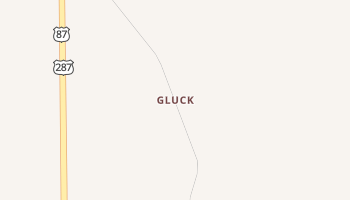 Gluck, Texas map