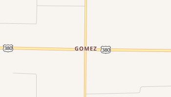 Gomez, Texas map