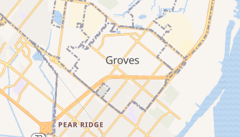 Groves, Texas map